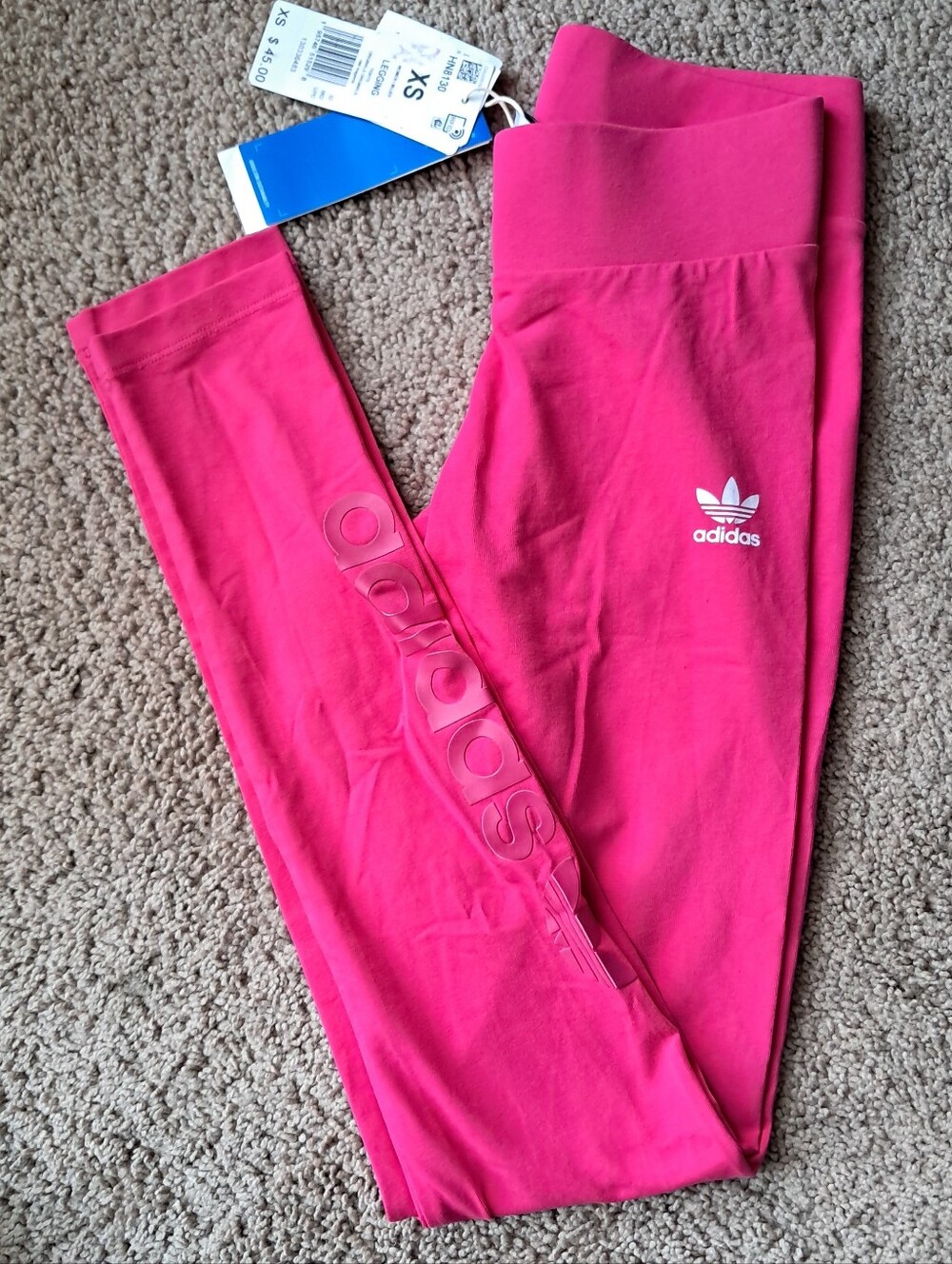 Adidas Originals Leggings Size Extra Small Magenta Pink